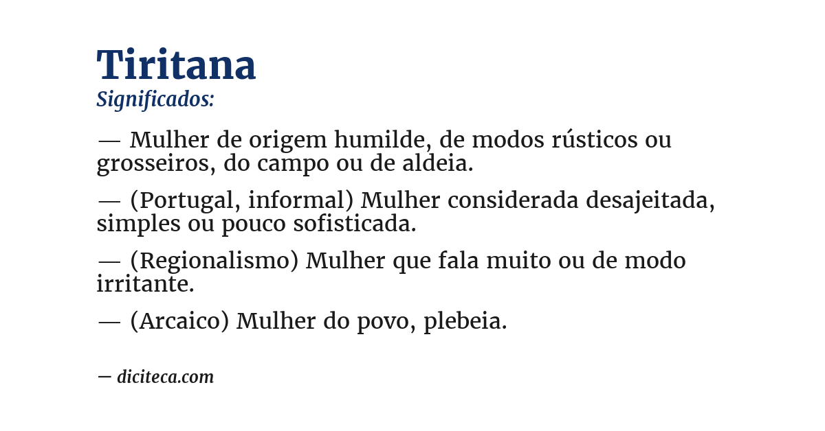 Significado de tiritana