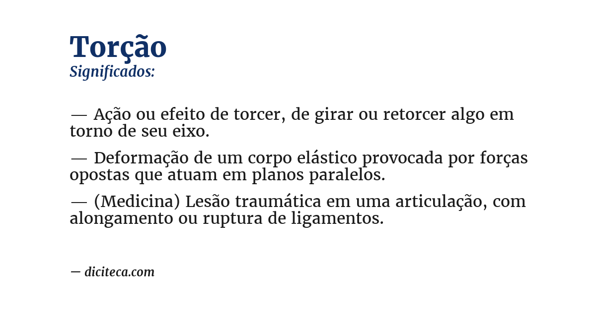 Significado de torção