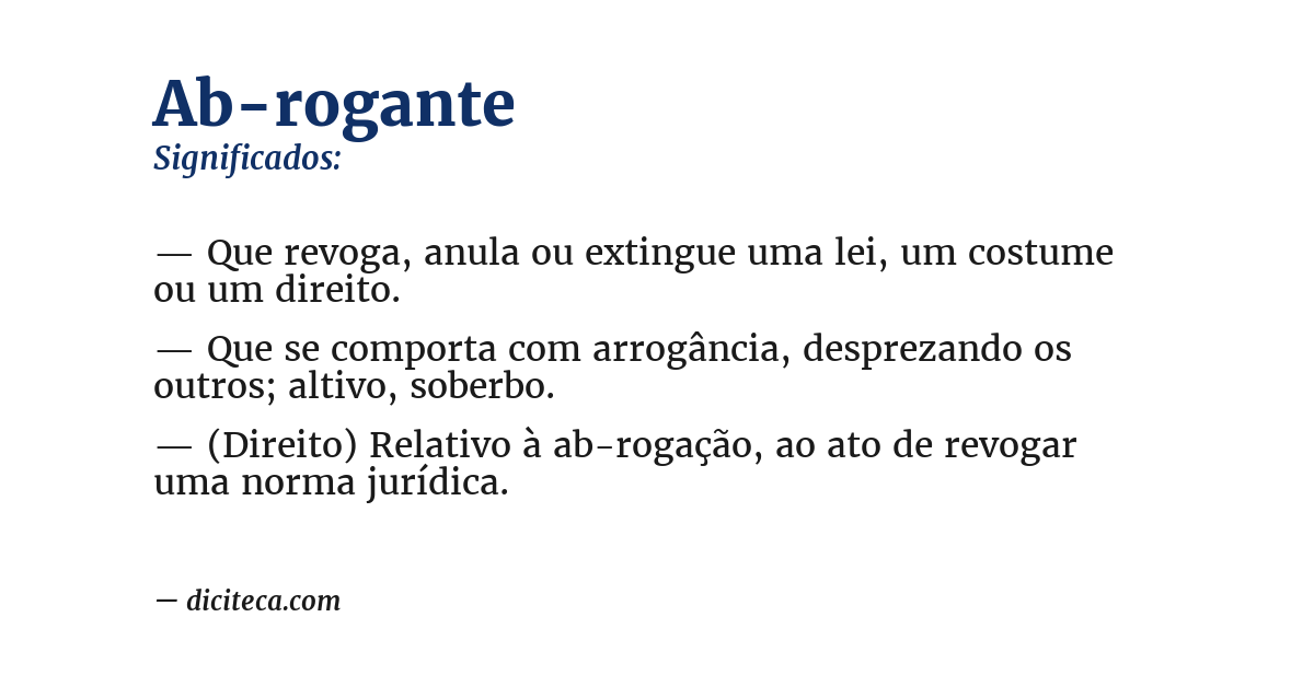 Significado de ab-rogante