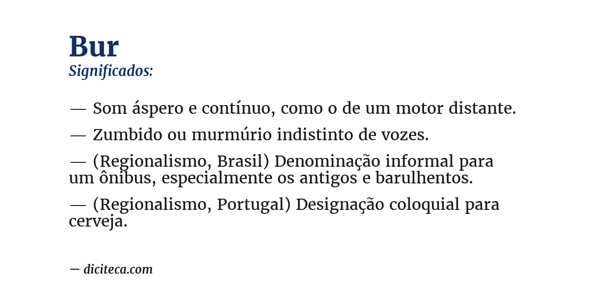Significado de bur