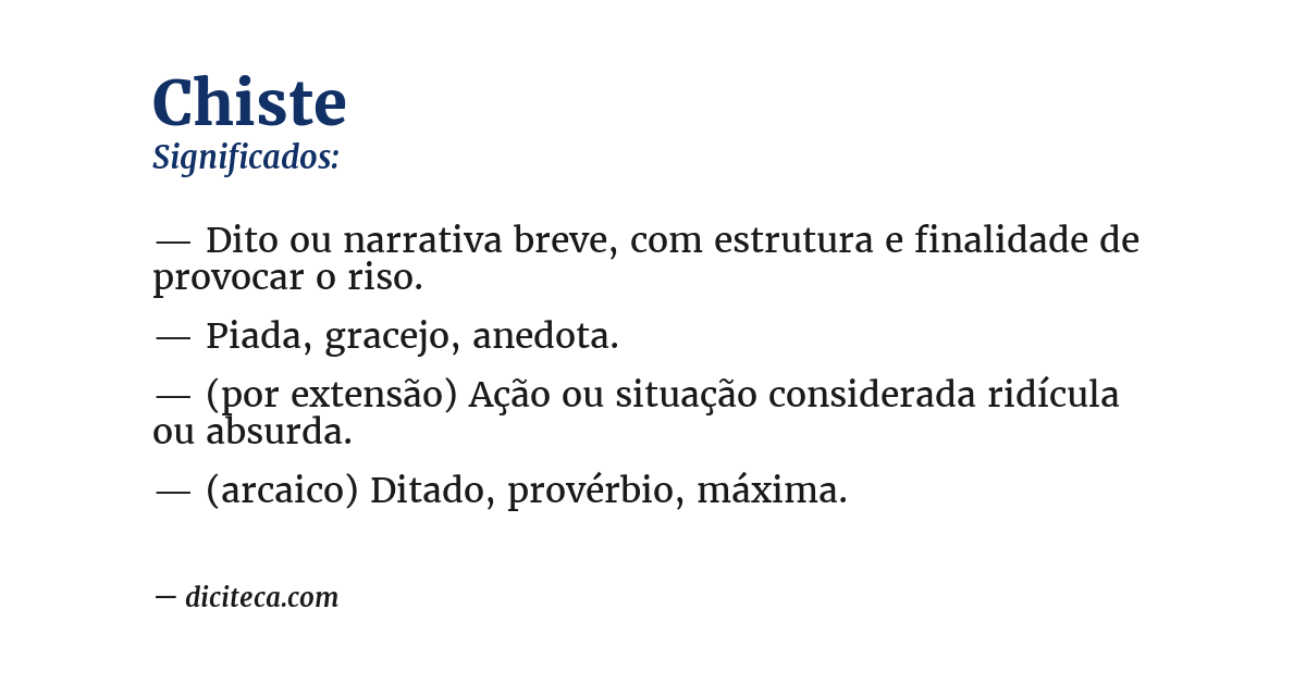 Significado de chiste