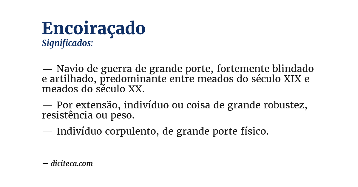 Significado de encoiraçado