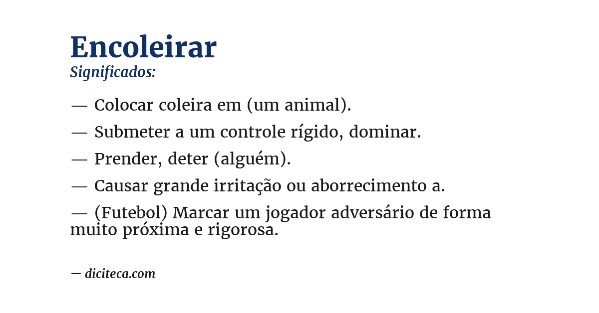 Significado de encoleirar