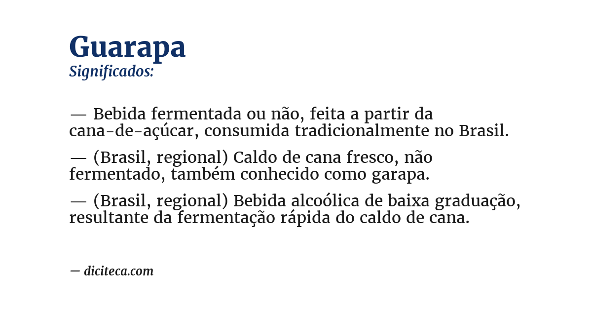 Significado de guarapa
