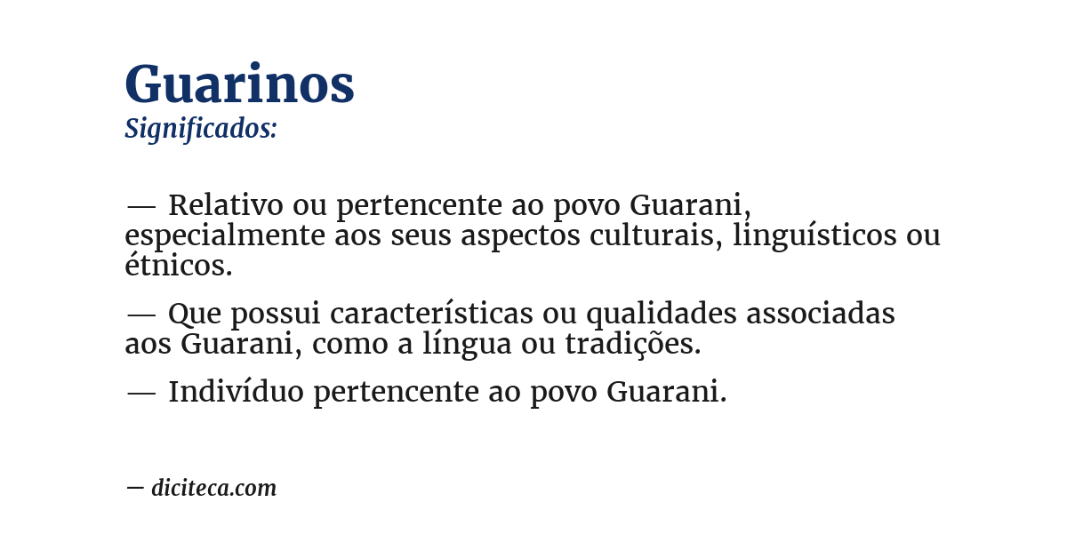 Significado de guarinos