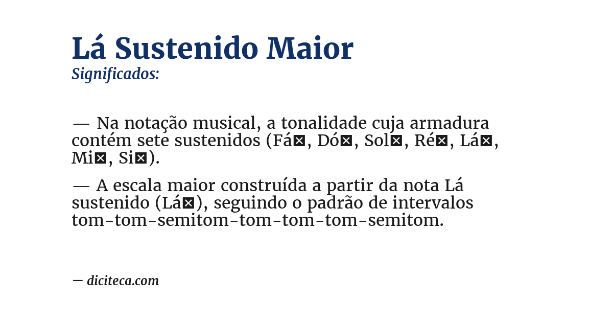 Significado de lá sustenido maior