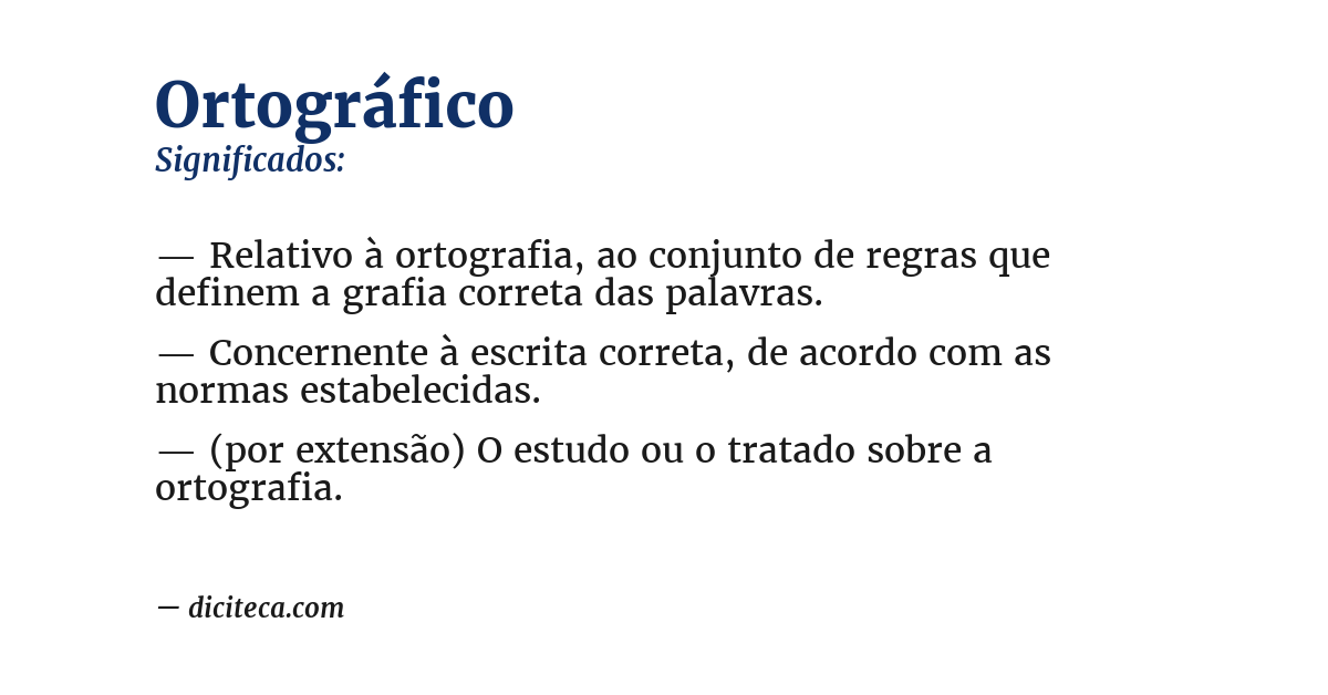 Significado de ortográfico