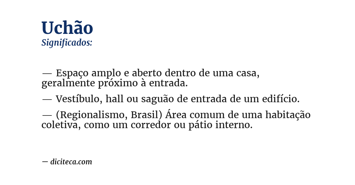 Significado de uchão