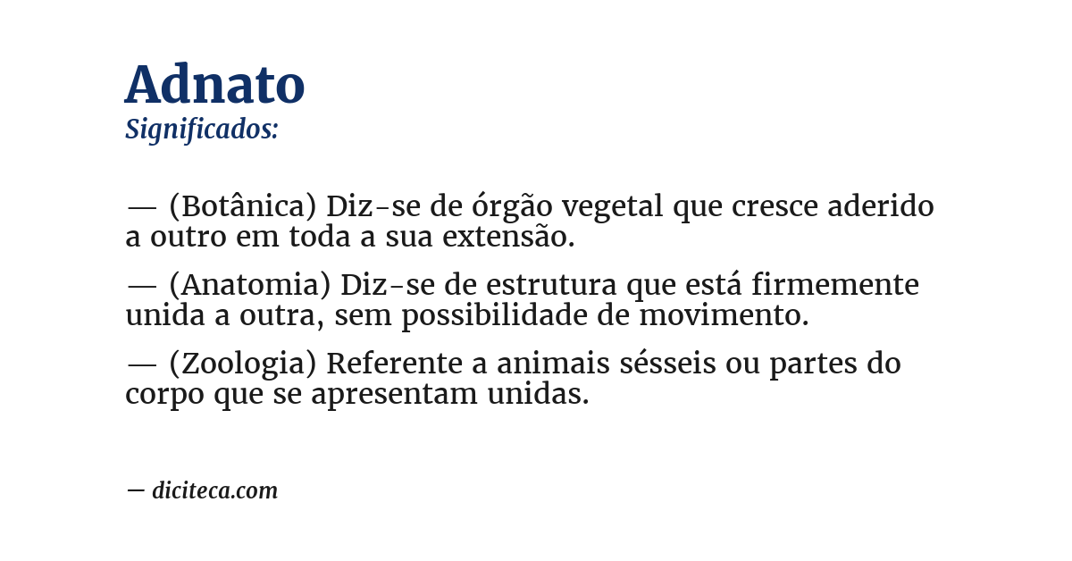 Significado de adnato