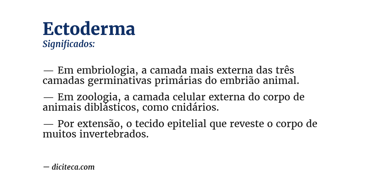 Significado de ectoderma