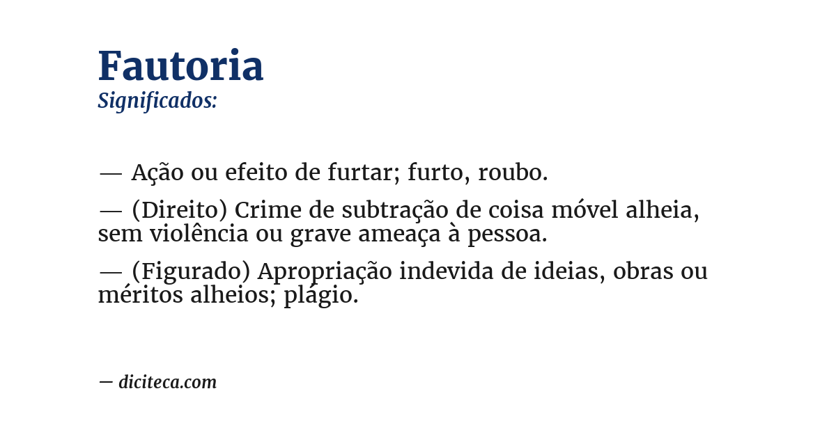 Significado de fautoria