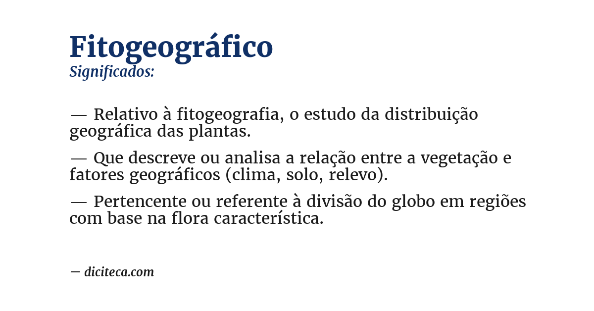 Significado de fitogeográfico