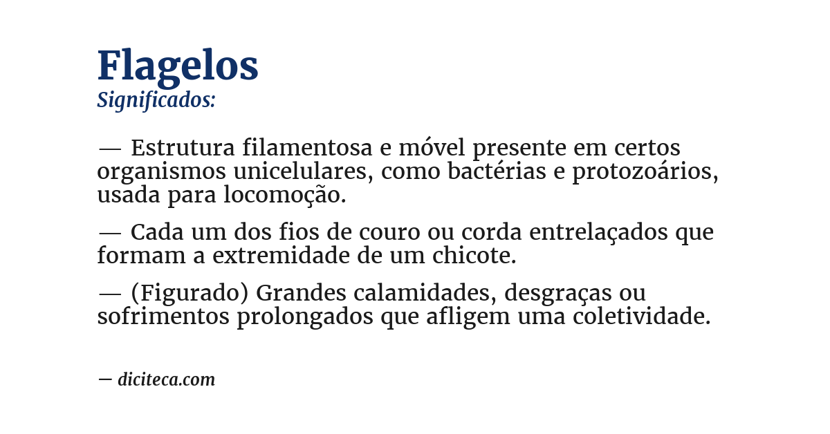 Significado de flagelos