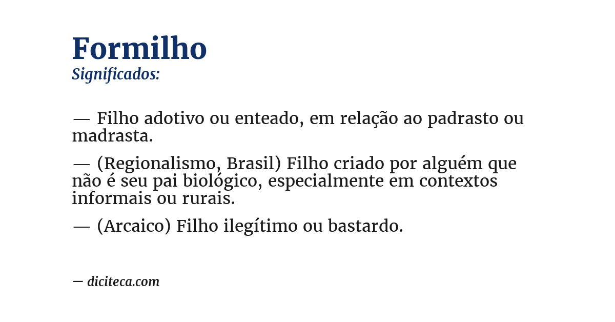 Significado de formilho
