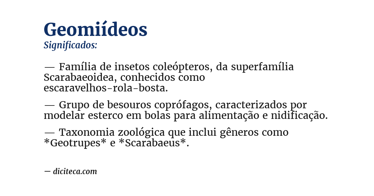 Significado de geomiídeos