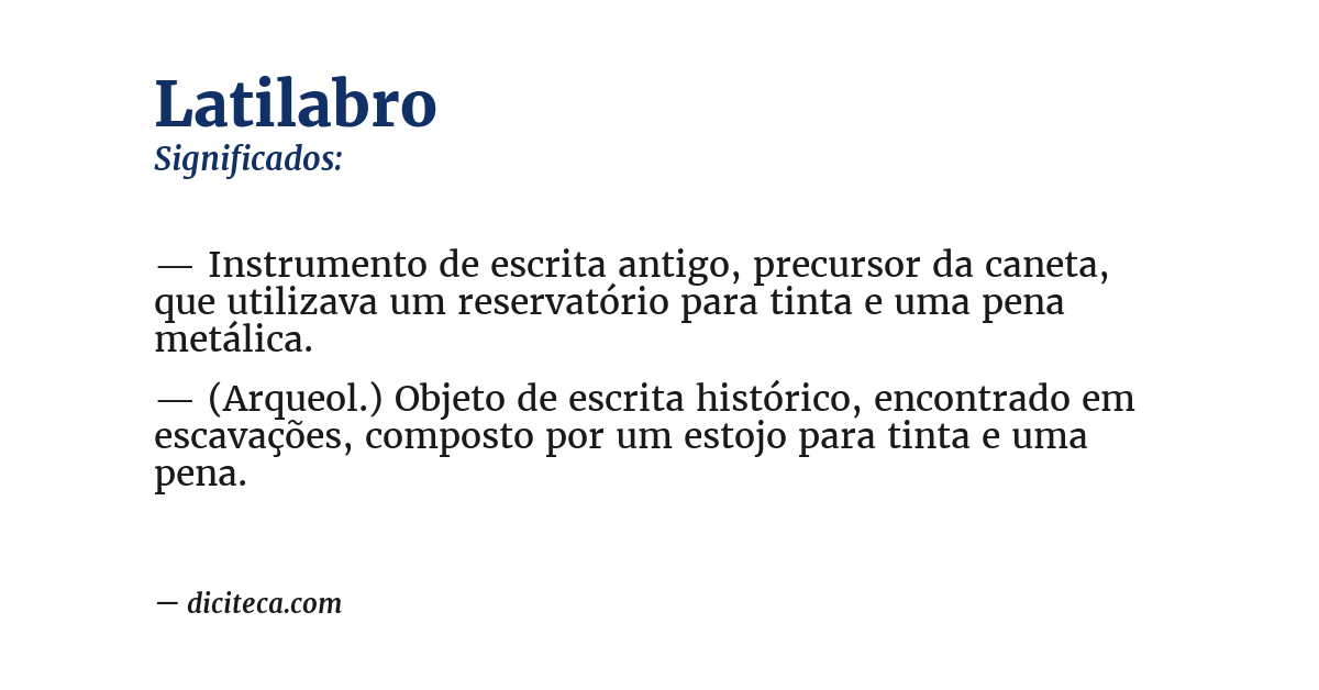 Significado de latilabro
