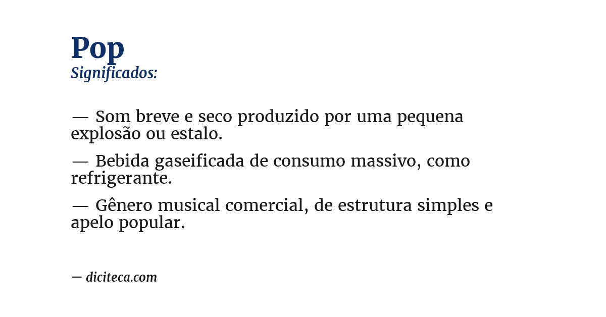 Significado de pop