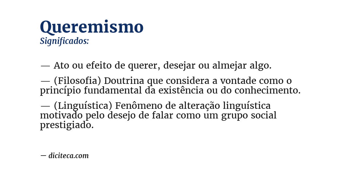 Significado de queremismo