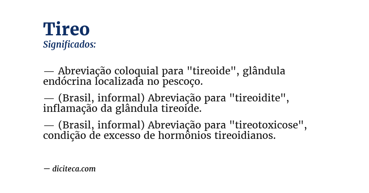 Significado de tireo