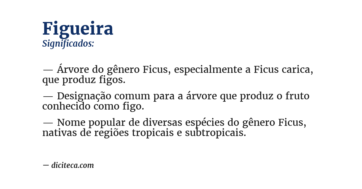 Significado de figueira