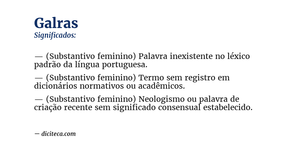 Significado de galras