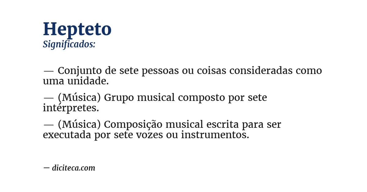 Significado de hepteto