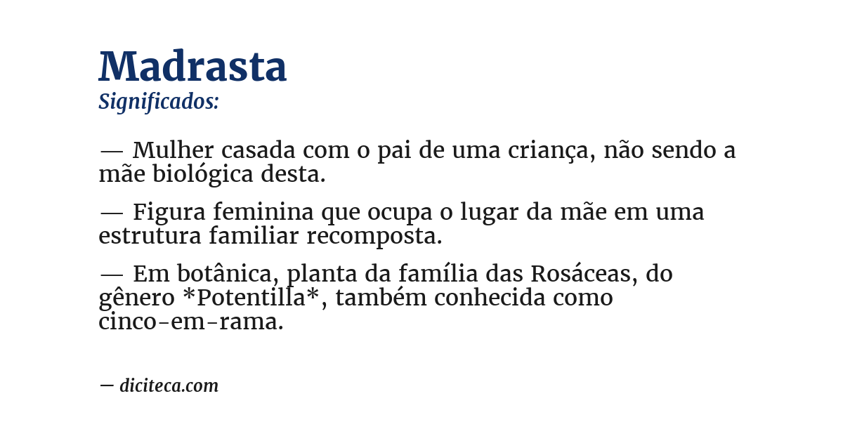 Significado de madrasta