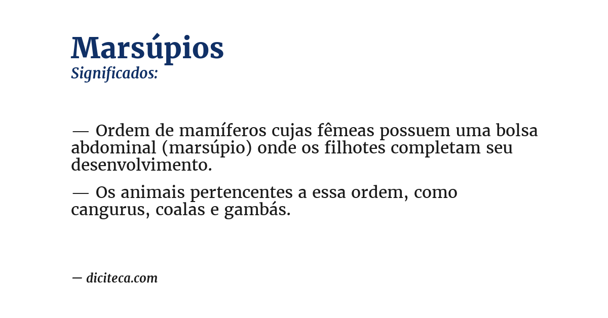 Significado de marsúpios