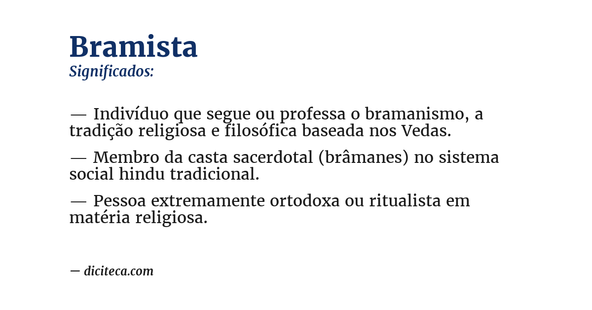 Significado de bramista
