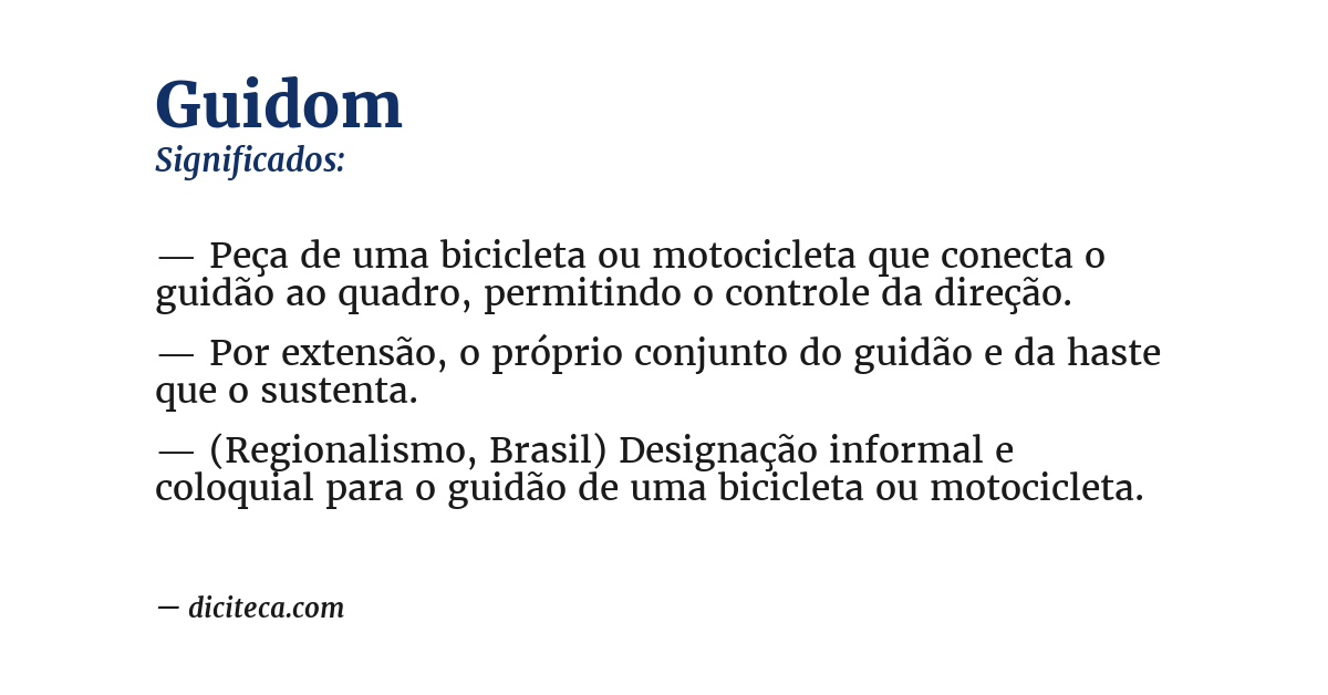Significado de guidom