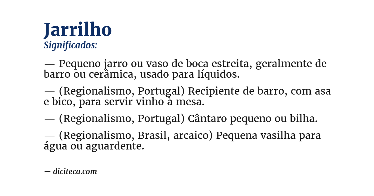 Significado de jarrilho
