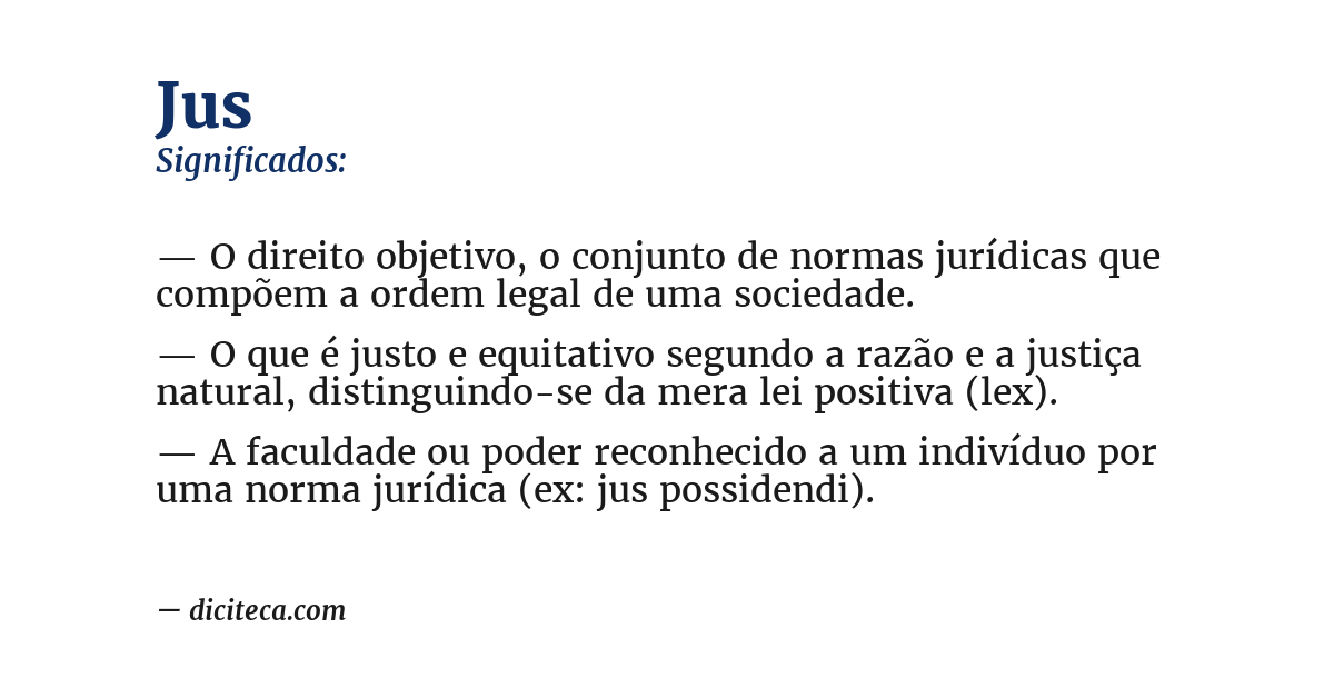 Significado de jus