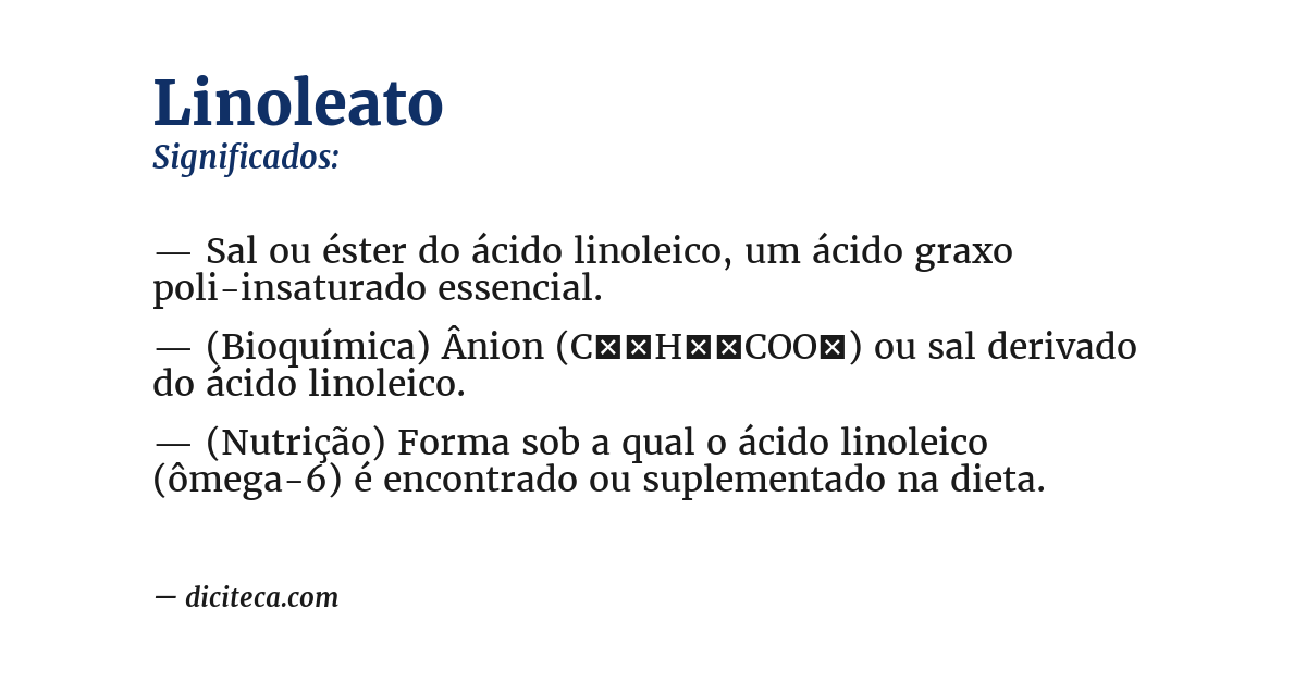 Significado de linoleato
