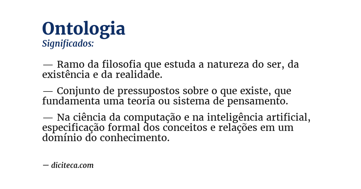 Significado de ontologia