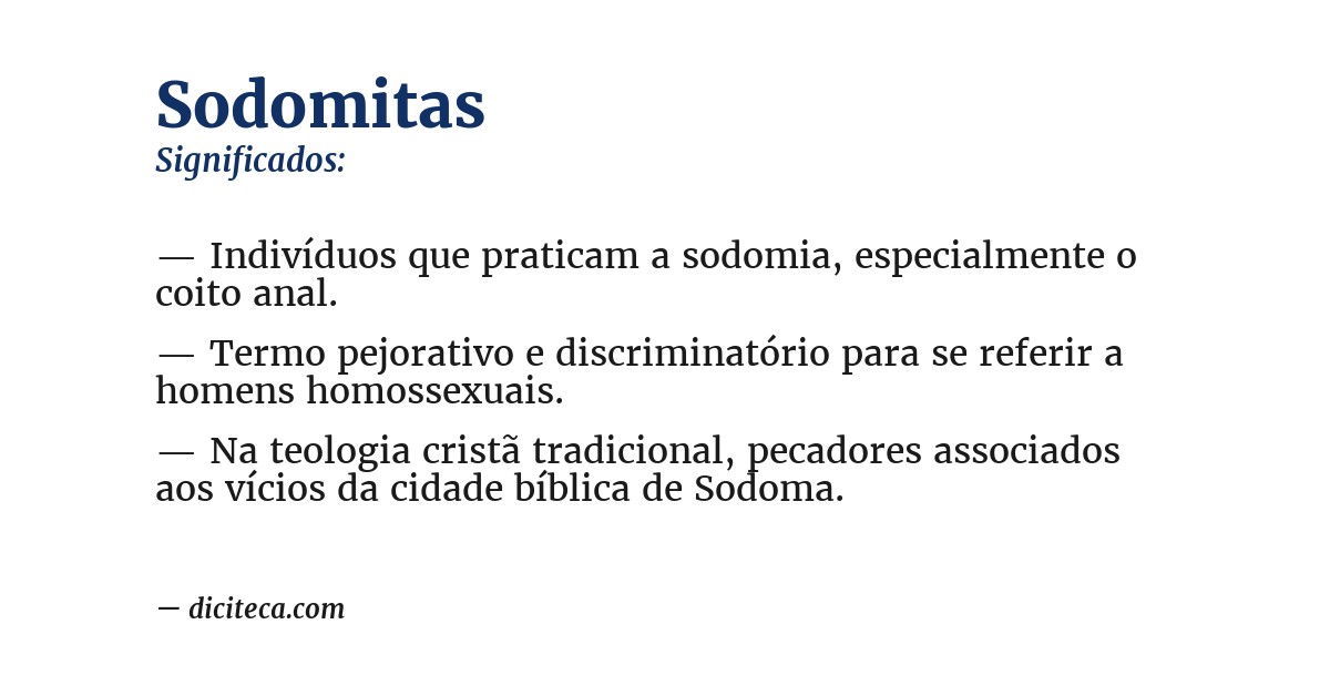 Significado de sodomitas
