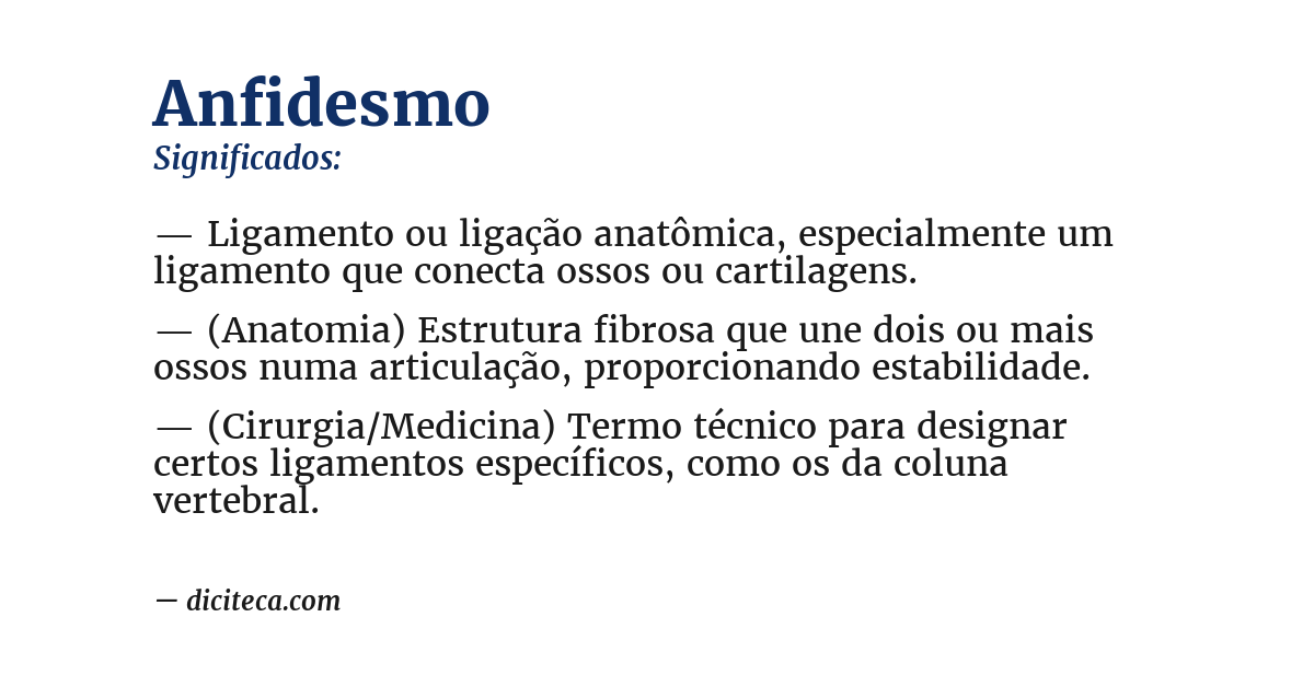 Significado de anfidesmo