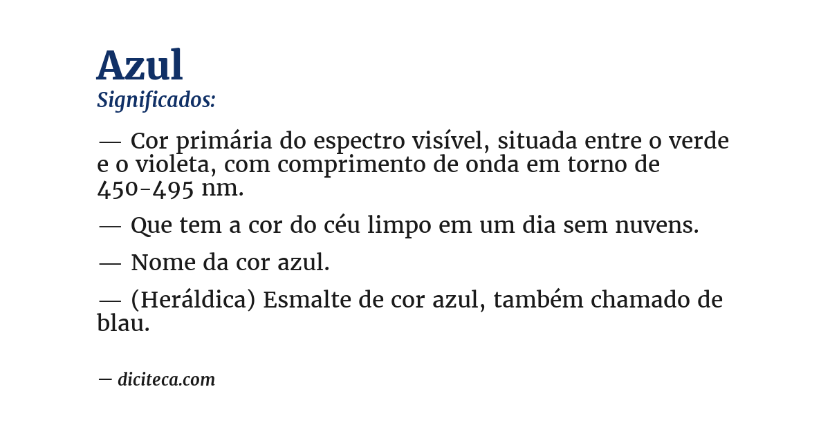Significado de azul