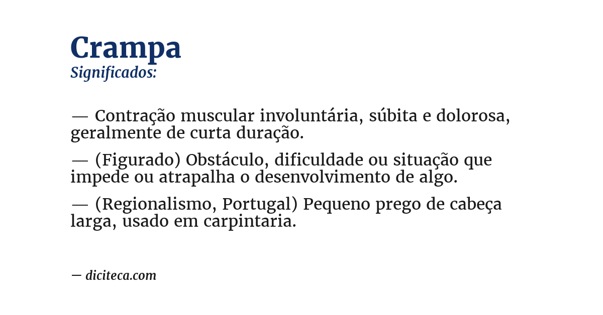 Significado de crampa