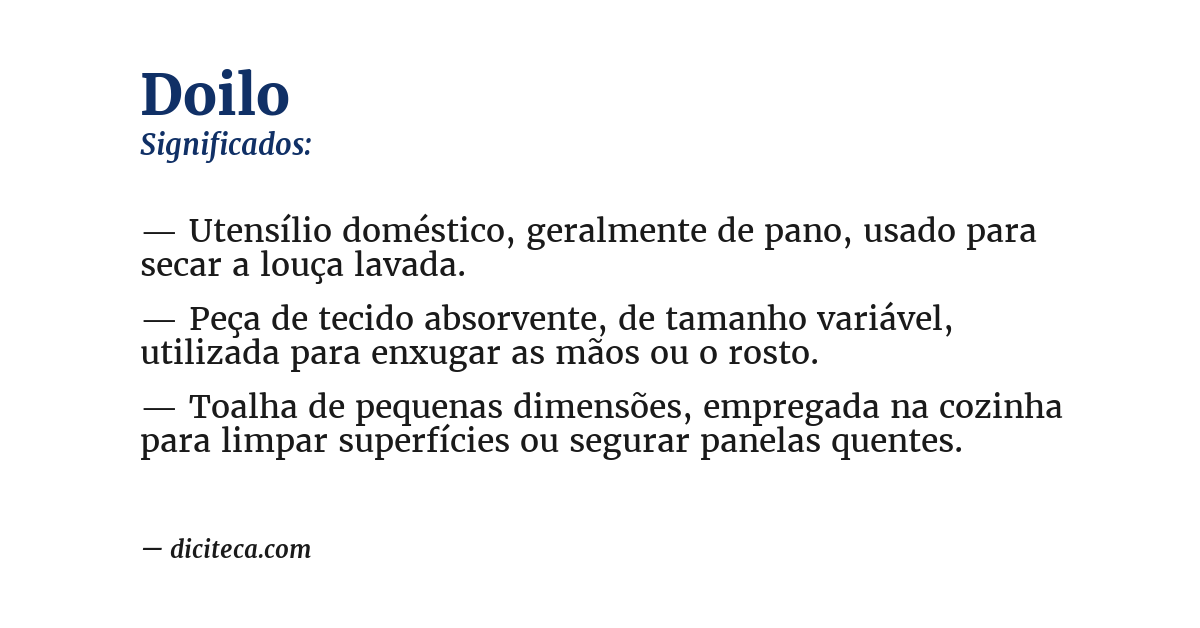Significado de doilo
