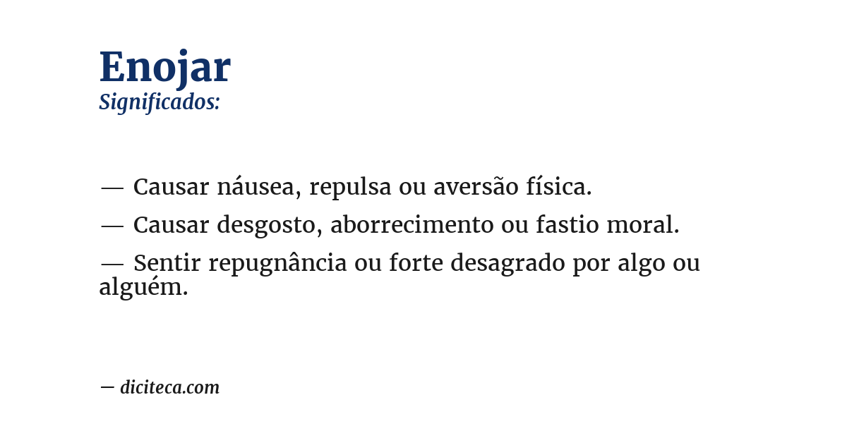 Significado de enojar