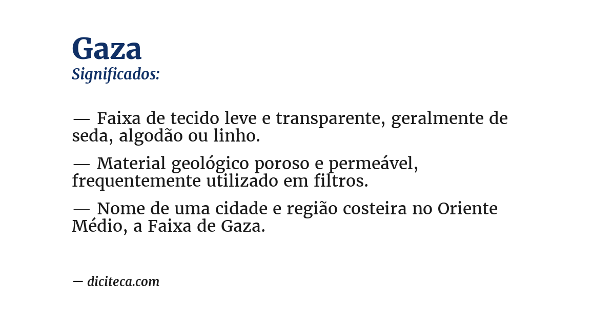 Significado de gaza