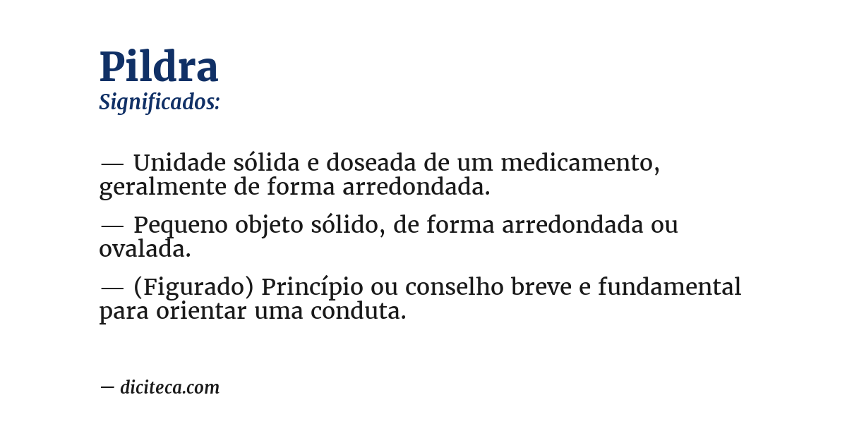 Significado de pildra