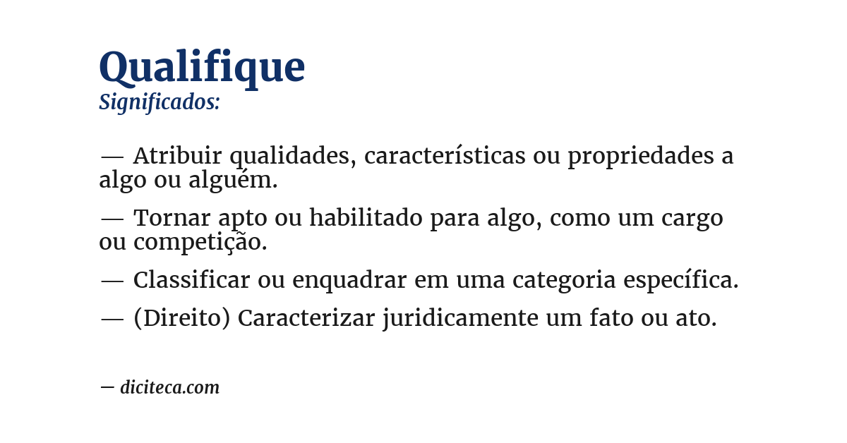 Significado de qualifique