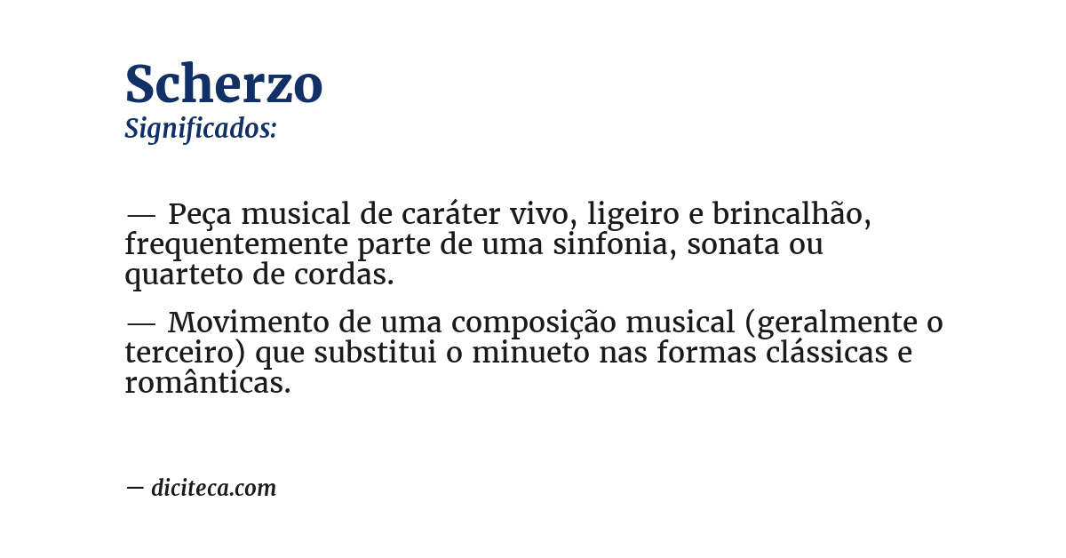 Significado de scherzo