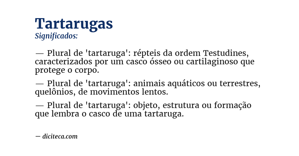 Significado de tartarugas