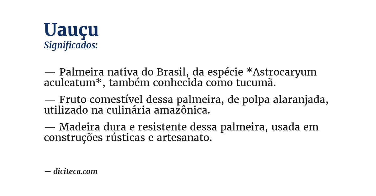 Significado de uauçu