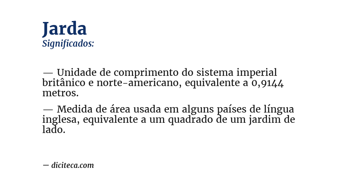 Significado de jarda