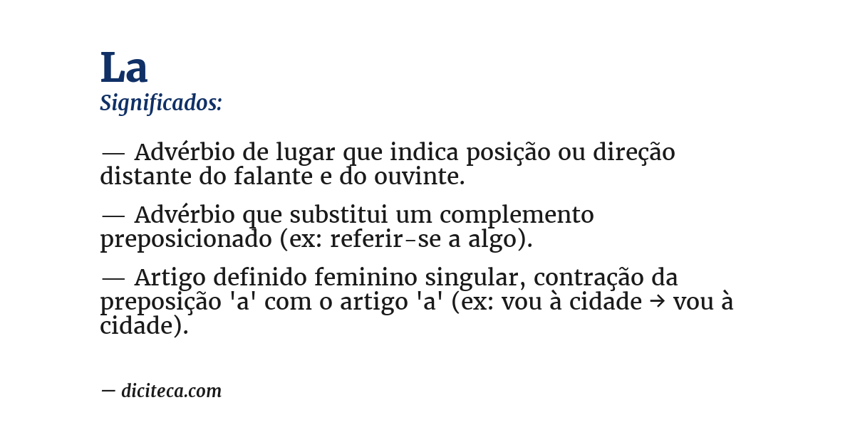 Significado de la
