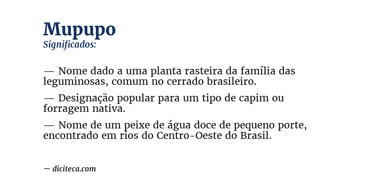 Significado de mupupo