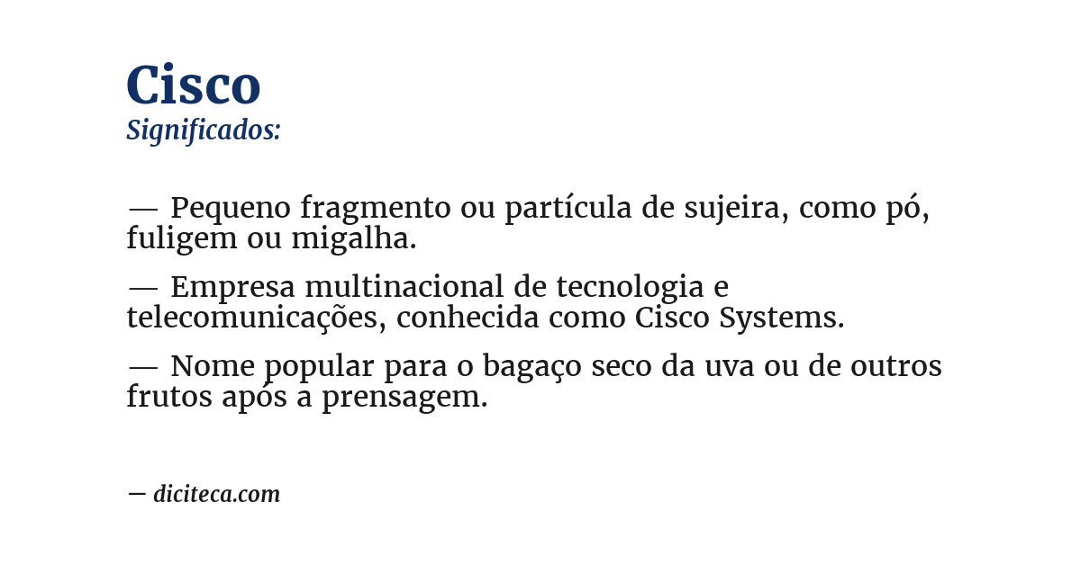 Significado de cisco